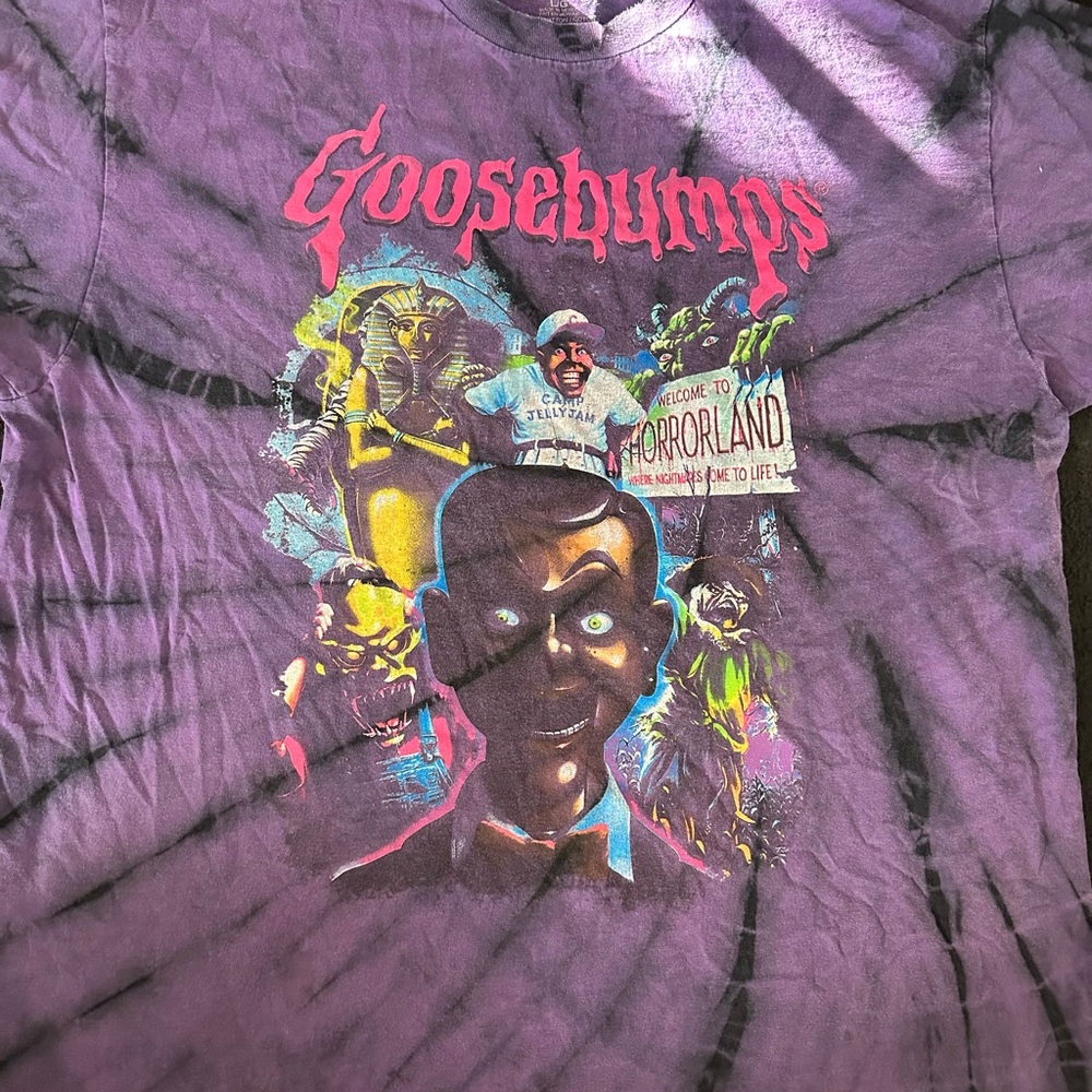Goosebumps Graphic Tee in Purple